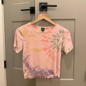 Pink tie dye top